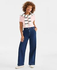 Style & Co Women's High-Rise Wide-Leg Jeans, Macy's Exclusive