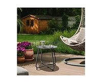 Decksplore Outdoor detachable iron sheet coffee table