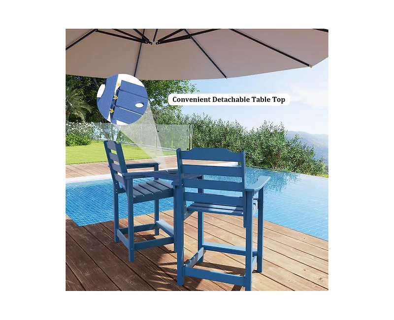Decksplore A set of 2 economical bar stools (including the table board)