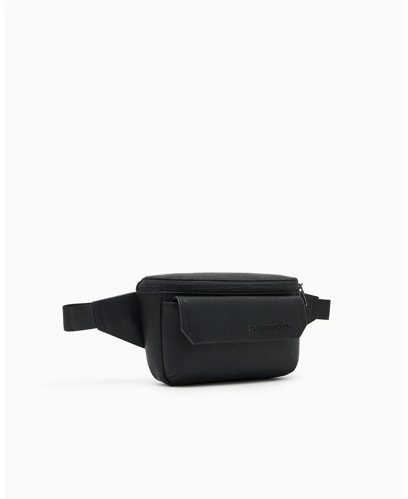 A|X Armani Exchange Men's Faux-Leather Lettering Belt Bag