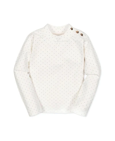 Hope & Henry Girls Organic Long Sleeve Mock Neck Knit Top