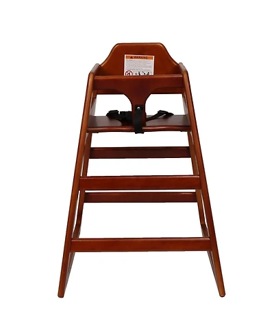 Jujabu Walnut Solid Wood Double Feeding Eat and Grow Portable High Easy to Clean Baby Booster Chair