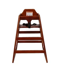 Jujabu Walnut Solid Wood Double Feeding Eat and Grow Portable High Easy to Clean Baby Booster Chair
