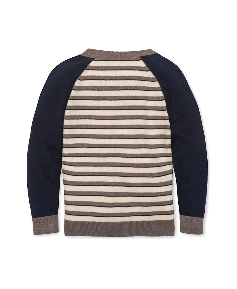 Hope & Henry Little and Big Boys' Organic Long Sleeve Raglan Sweater