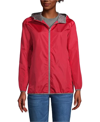 Lands' End Men's Unisex Full Zip Windbreaker Jacket