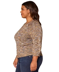 Democracy Plus Blouson Round-Neck Sweater