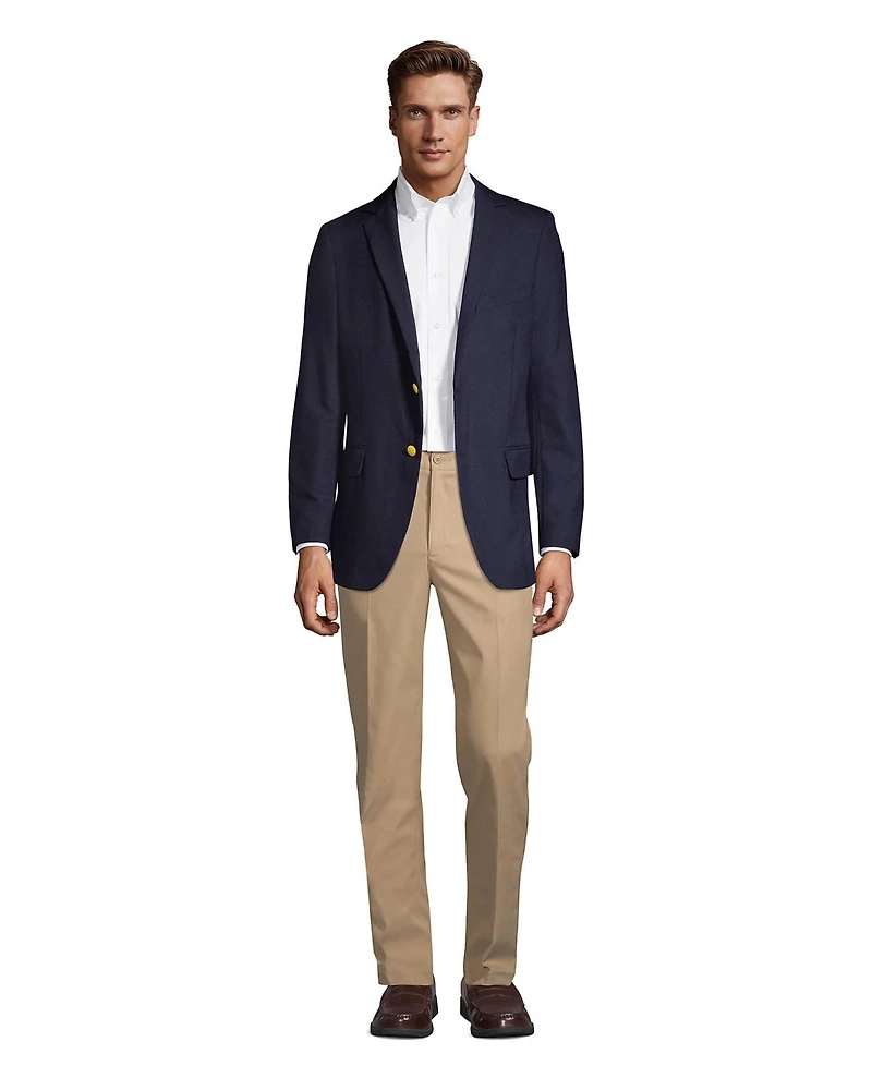 Lands' End Men's Tailored Fit Hopsack Blazer