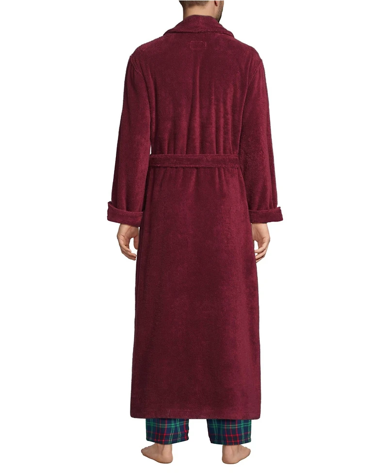 Lands' End Men's Full Length Turkish Terry Robe
