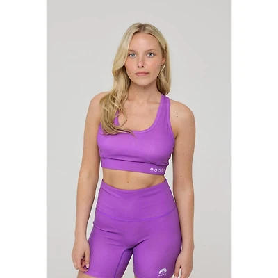 Oosc High Support Elite Crossback Sports Bra - Purple