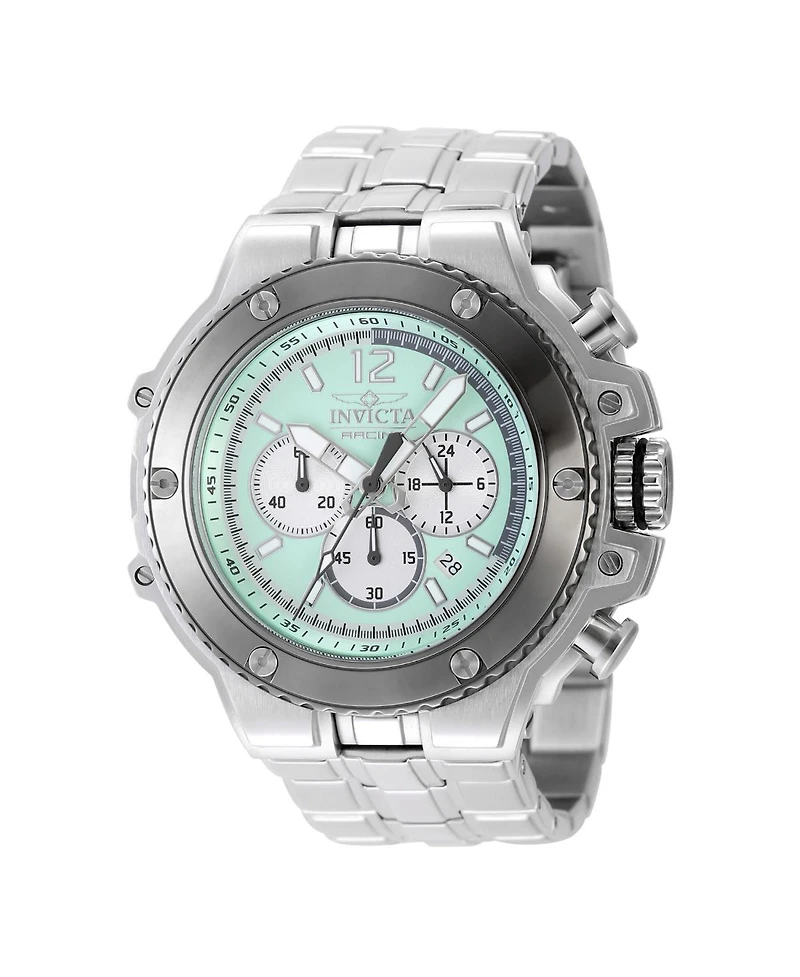 Invicta Men's 48314 Invicta Racing Quartz Chronograph Turquoise, Silver Dial Watch