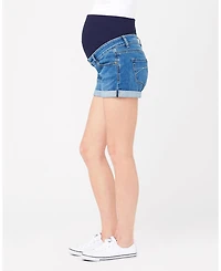 Ripe Maternity Maternity Blue Denim Shorty Shorts