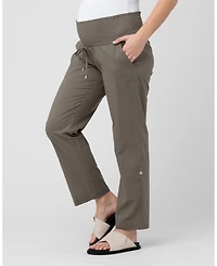 Ripe Maternity Maternity Comfortable Philly Cotton Pants in Moss Style
