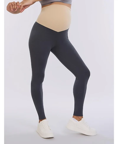 Motherhood Maternity Women's Essential Stretch Secret Fit Over the Belly Leggings