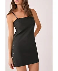 Nasty Gal Women's Cutwork Side Tailored Strappy Mini Dress