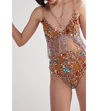Nasty Gal Women's Star Embellished Tassel Booty Shorts