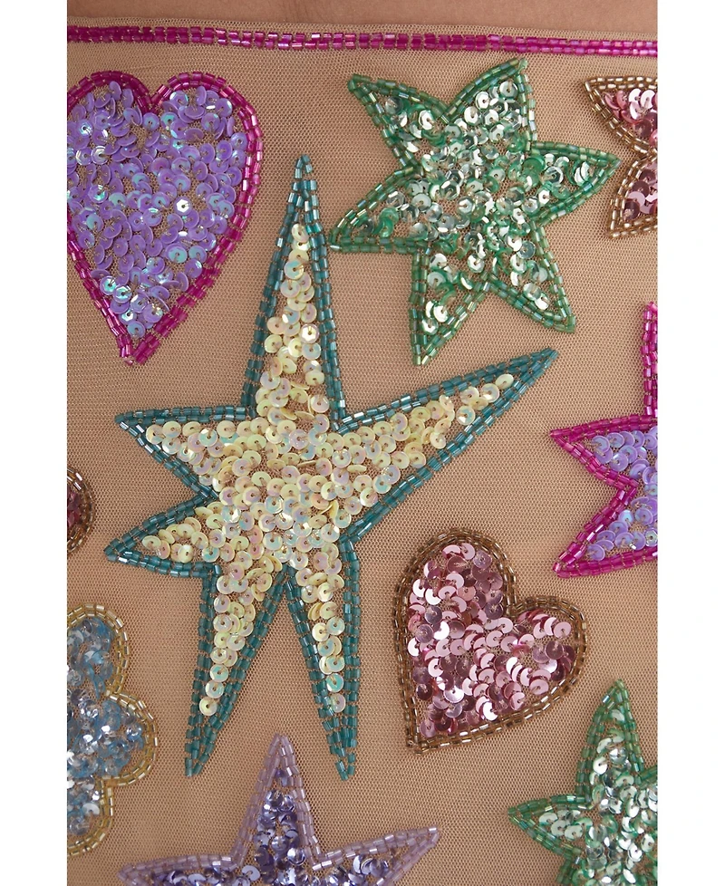 Nasty Gal Women's Hand Embellished Sequin Mini Skirt