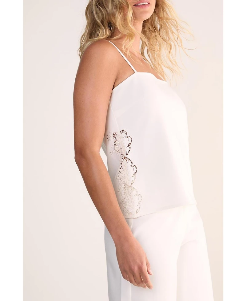 Nasty Gal Women's Tailored Cutwork Side Strappy Top