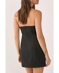 Nasty Gal Women's Eyelet Tailored Halter Neck Mini Dress
