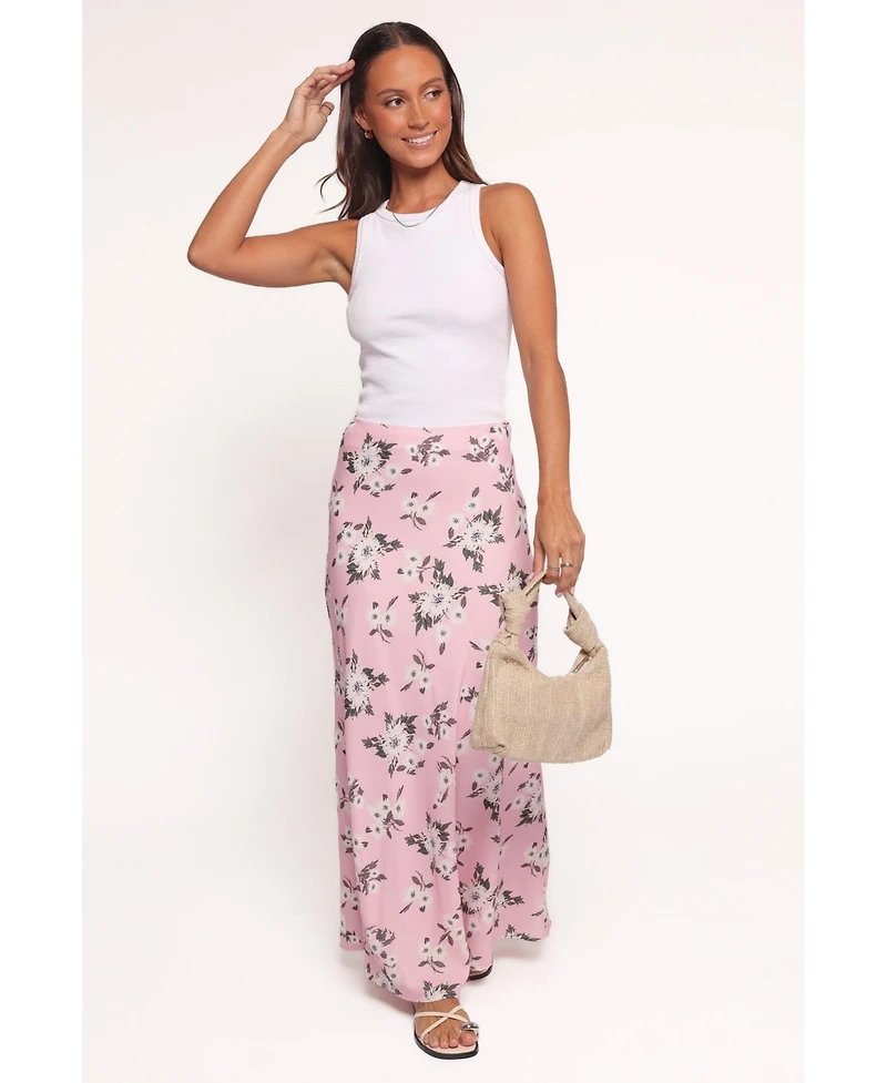 Petal and Pup Women's Evie Maxi Skirt - Pink Floral