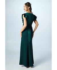Coast Women's V Angel Short Sleeve Maxi Dress