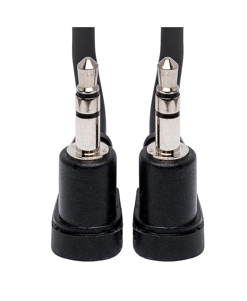 Hosa Technology 2x 8" Stereo Mini Angled Male to Stereo Mini Angled Male 3.5mm Trs Ra Cable
