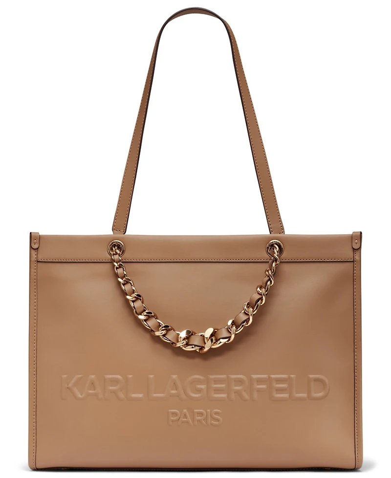 Karl Lagerfeld Paris Savoie Large Leather Tote Bag
