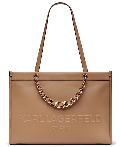 Karl Lagerfeld Paris Savoie Large Leather Tote Bag