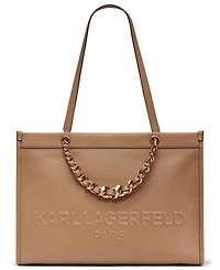 Karl Lagerfeld Paris Savoie Large Leather Tote Bag