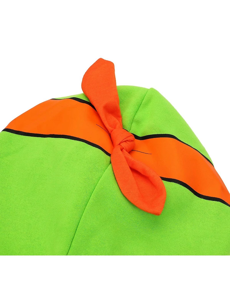 Teenage Mutant Ninja Turtles Michelangelo Long Sleeve Men's Green Cosplay Hoodie-xl