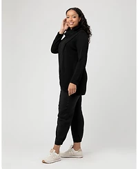 Ripe Maternity Maternity Stylish Black Cowl Neck Nursing Knit Nursing