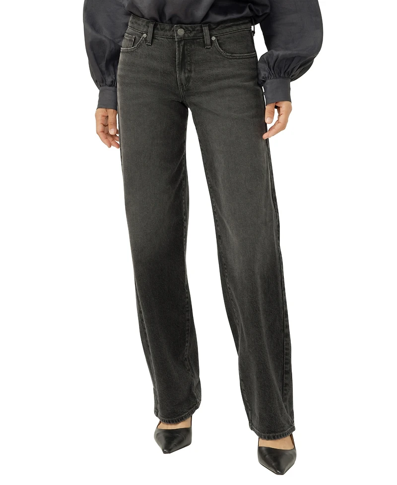 Silver Jeans Co. Women's Loose & Low Rise Straight Leg