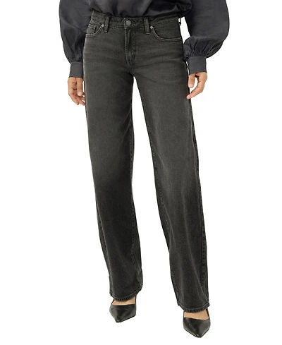 Silver Jeans Co. Women's Loose & Low Rise Straight Leg