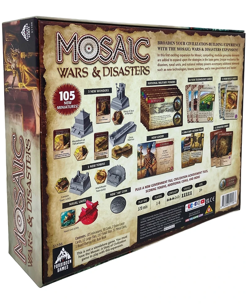 Forbidden Games Mosaic Wars Disasters Expansion Colossus Edition