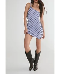 Nasty Gal Women's One Shoulder Studded Mini Dress