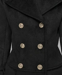 Karl Lagerfeld Paris Women's Dropped Waist Peacoat