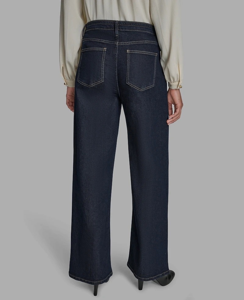 Bcbg Women's Straight-Leg Tie-Waist Jeans