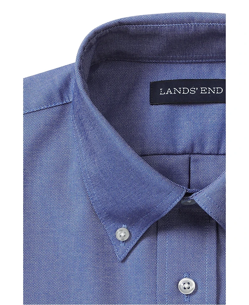 Lands' End Big & Tall Long Sleeve Solid Oxford Dress Shirt