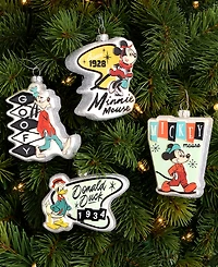 Disney | Macy's Mickey & Friends Ornaments, Set of 4, Macy's Exclusive