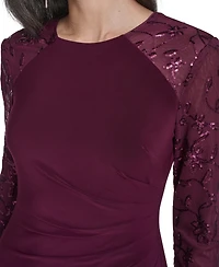 Jessica Howard Petite Raglan Sleeve Gown