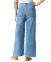 Gloria Vanderbilt Women's Petite Tummy Sculpt Wide Leg Jeans