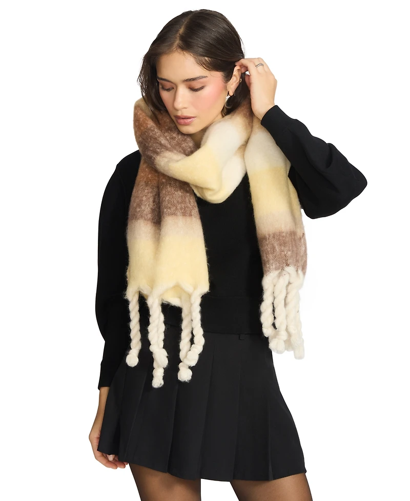 Steve Madden Women's Varsity Striped Fringe Scarf