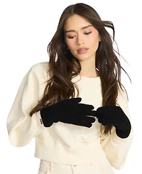 Steve Madden Women's Knit Tipped Gloves