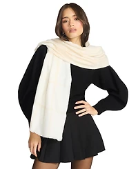 Steve Madden Women's Plaid Blanket Wrap Scarf