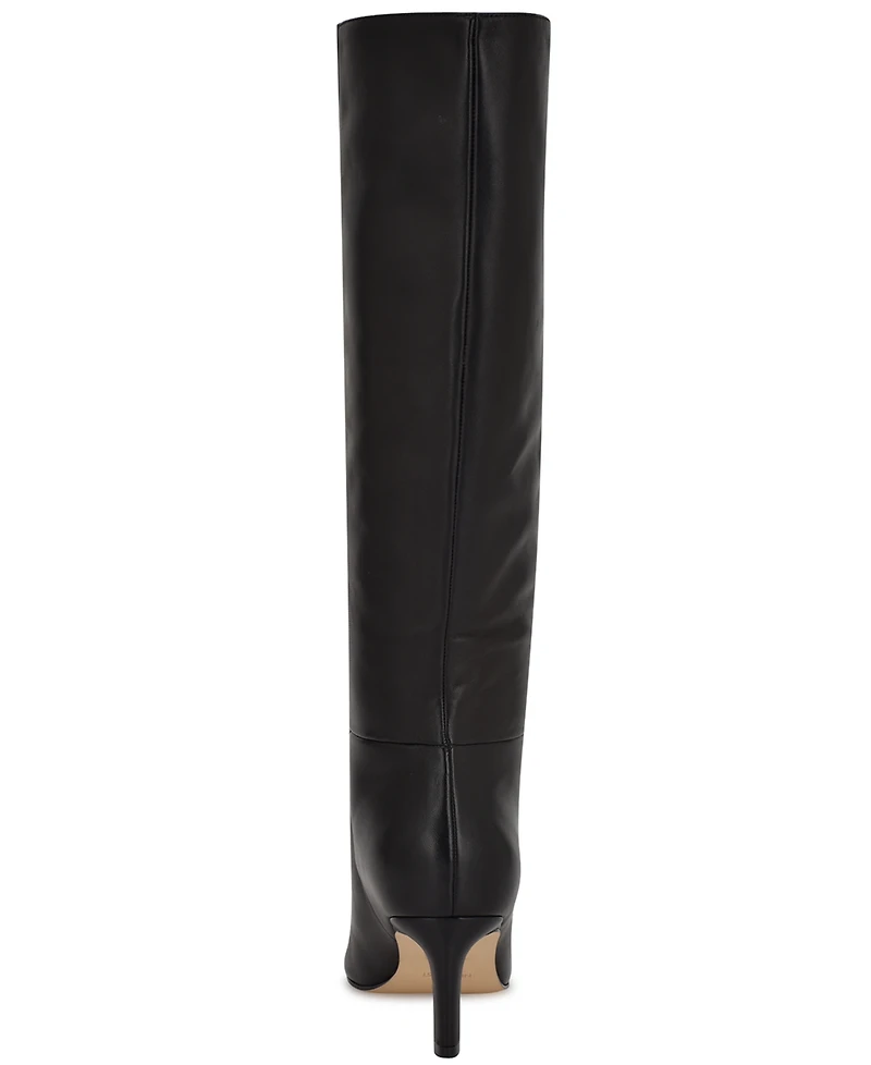 Nine West Women's Lorthey Wide Calf Tall Stiletto Dress Boots