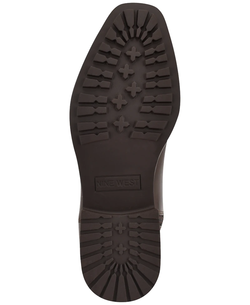 Nine West Women's Barile Wide Calf Tall Block Heel Boots