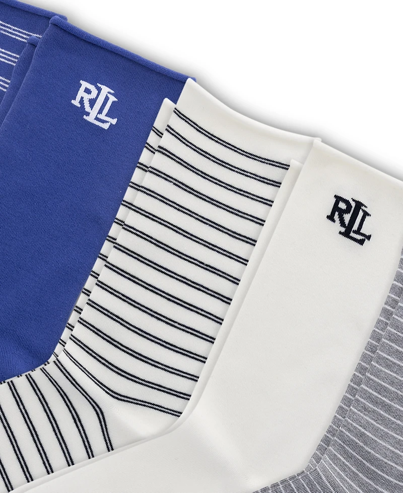 Lauren Ralph Women's Striped Socks Set, 6-Piece