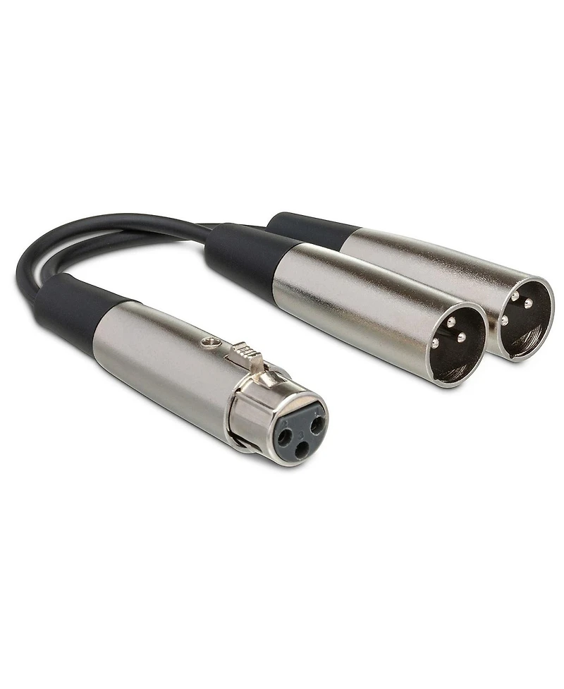 Hosa Technology 2x 3-Pin Xlr Female to 2-xlr Male Y-Cable 6"