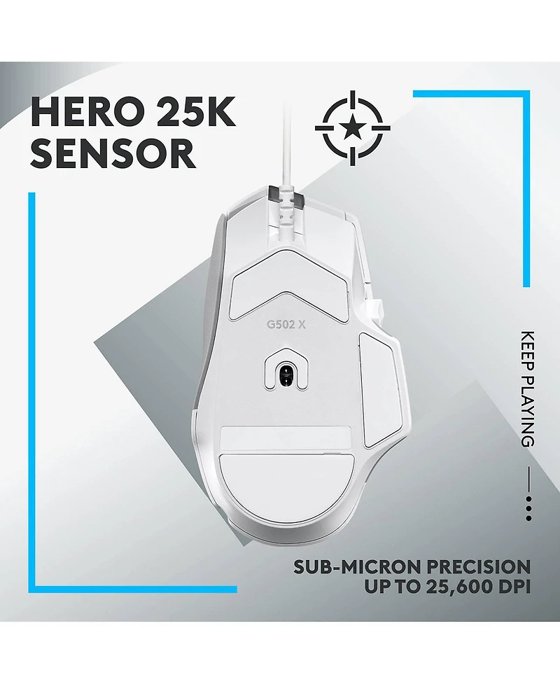 G502 X Gaming Mouse - White