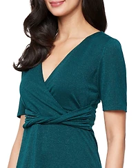 Sl Fashions Women's Novelty Crochet Knit Midi Dress