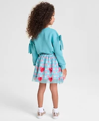 Disney | Macy's Girls 2T-6X Heart Printed Tulle Skirt, Exclusive